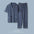 Button-up Top & Pant Men's Plus Size Pajama Loungewear Casual Fashion