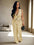 Fashion Women's Strapless Vest Tops and Wide Leg Pants Two 2-Piece Set