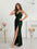 Bodycon Halter Neck Ruched Waist Sequined Formal Cami Women's Dress