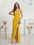 Bodycon Halter Neck Ruched Waist Sequined Formal Cami Women's Dress