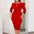 African Puff Sleeve Pencil Dress for Fashionable Ladies