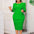 African Puff Sleeve Pencil Dress for Fashionable Ladies
