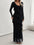 Ruffled Surplice Long Sleeve Maxi Dress for Women