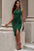 Women Fashion Ruched Cutout Single Shoulder Dress