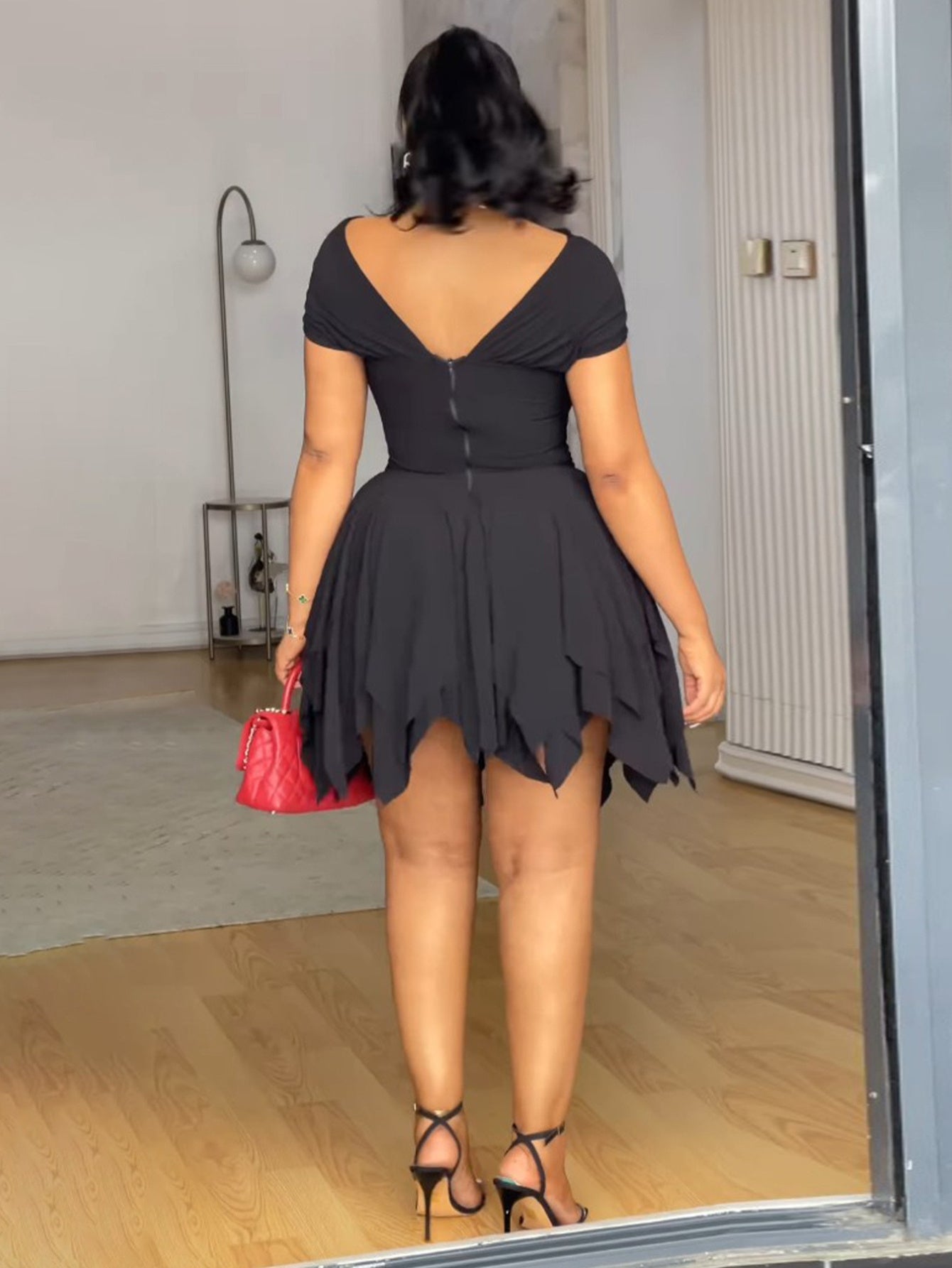 Stylish Tube Top And Fitted Hip Skirt for Plus-Size Women