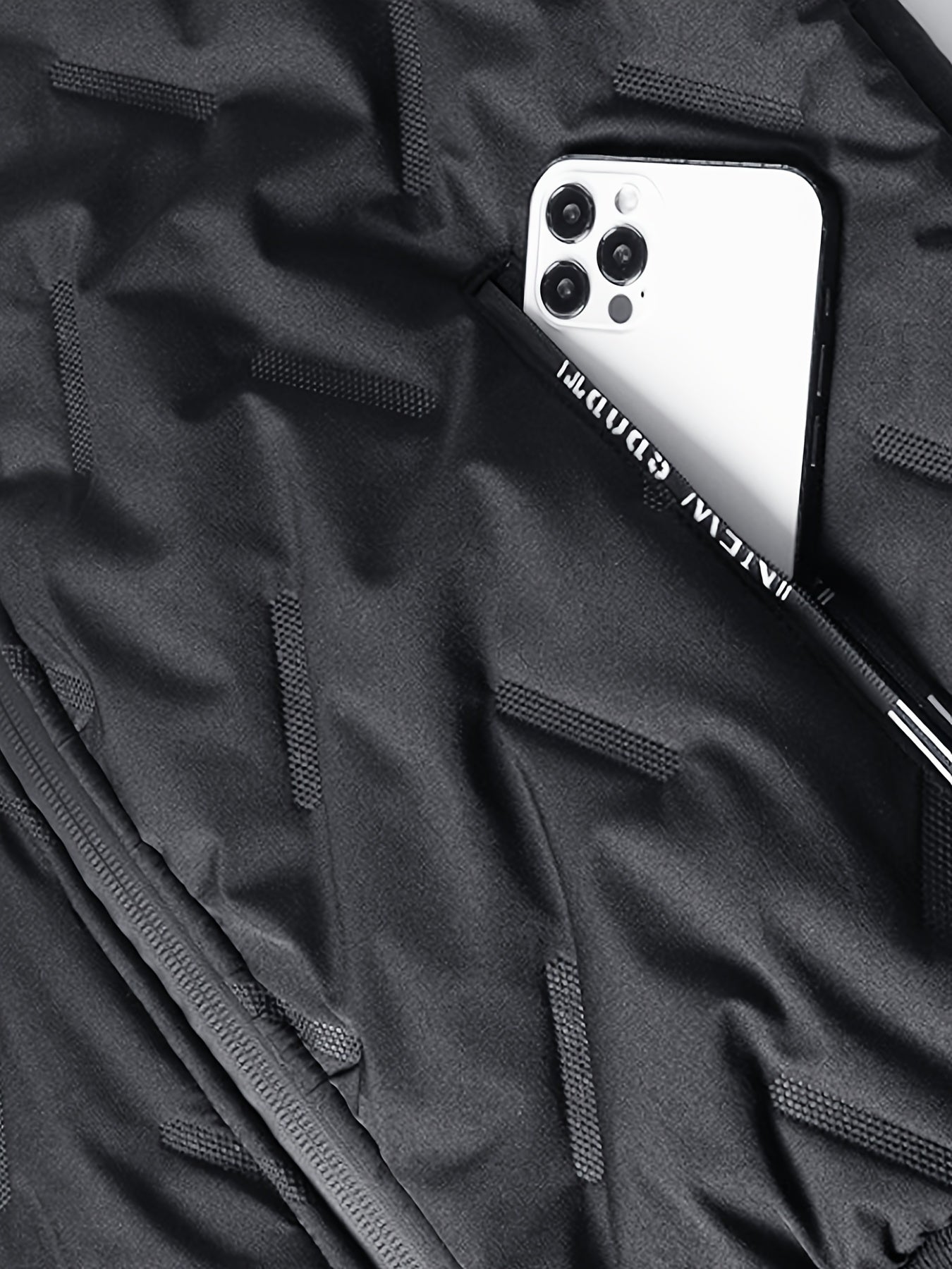 Men's Winter Sports Jacket - Lapel Collar, Long Regular Sleeves