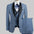 Men's Three-Piece Wedding Suit Set: Fashion Groom Peak Blazer, Trouser