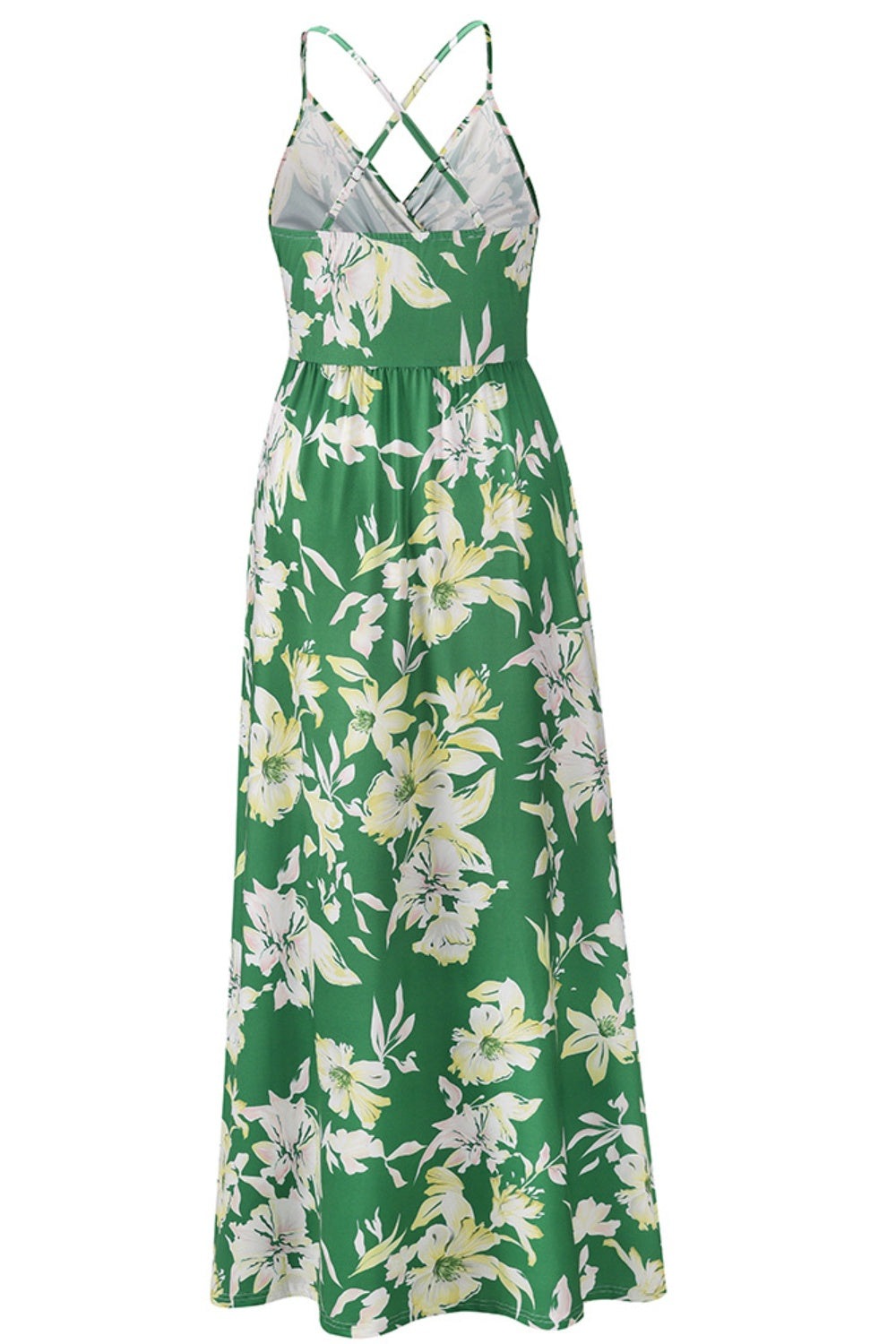 Crisscross Printed Surplice Cami Dress Women's Formal Sleeveless Dress