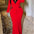 Women's Plus Size Contrast Blazer & Mermaid Maxi Skirt Two-Piece Set