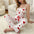 Women's pajama set 2-piece short vest + trouser soft casual love print