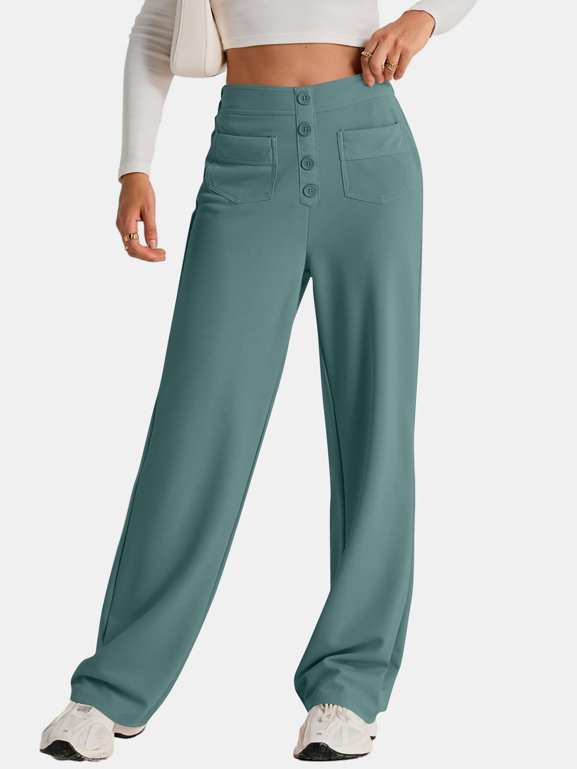 Chic Comfort and Effortless Women Style High Waist Wide Leg Pants