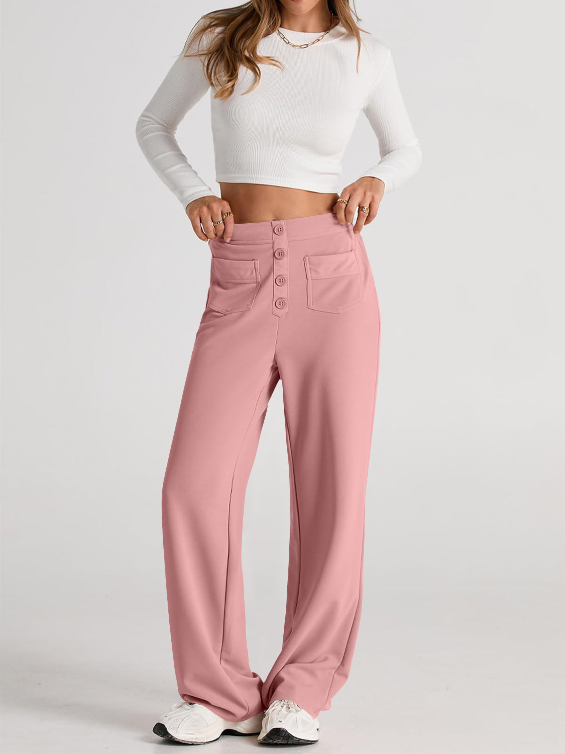 Chic Comfort and Effortless Women Style High Waist Wide Leg Pants