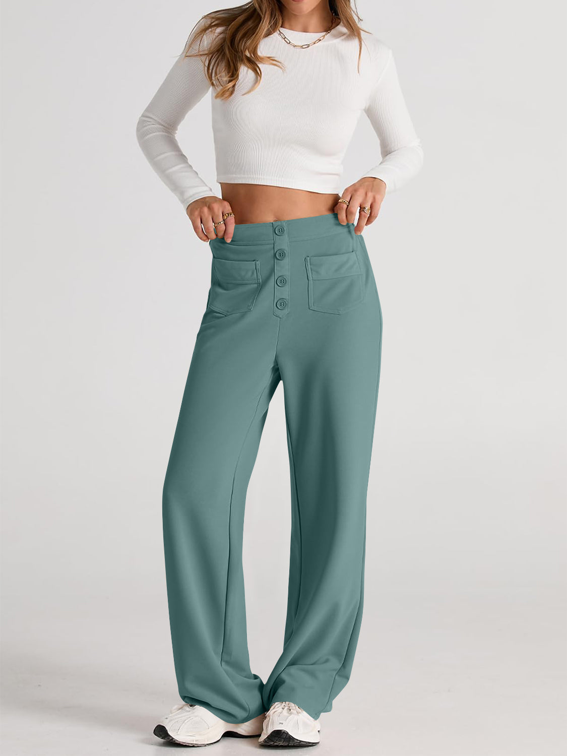 Chic Comfort and Effortless Women Style High Waist Wide Leg Pants