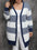Chic Plus Size Open Front Long Sleeve Cardigan Dress