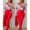 Collar Top & Long Pants Set for Women's Two-Piece Outfits