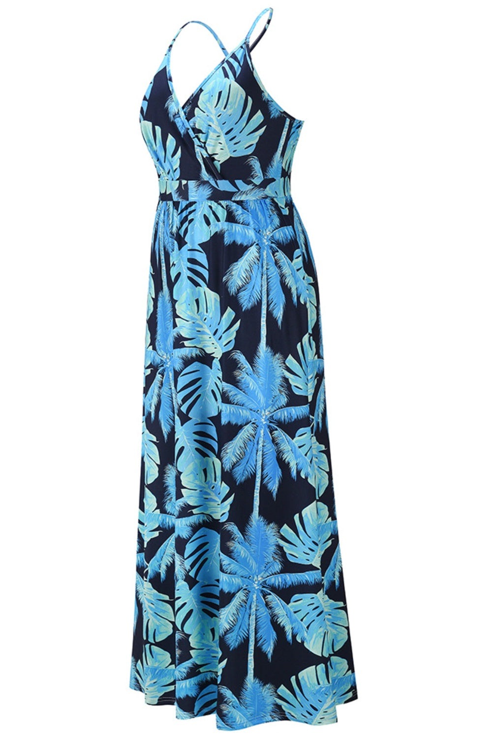 Crisscross Printed Surplice Cami Dress Women's Formal Sleeveless Dress
