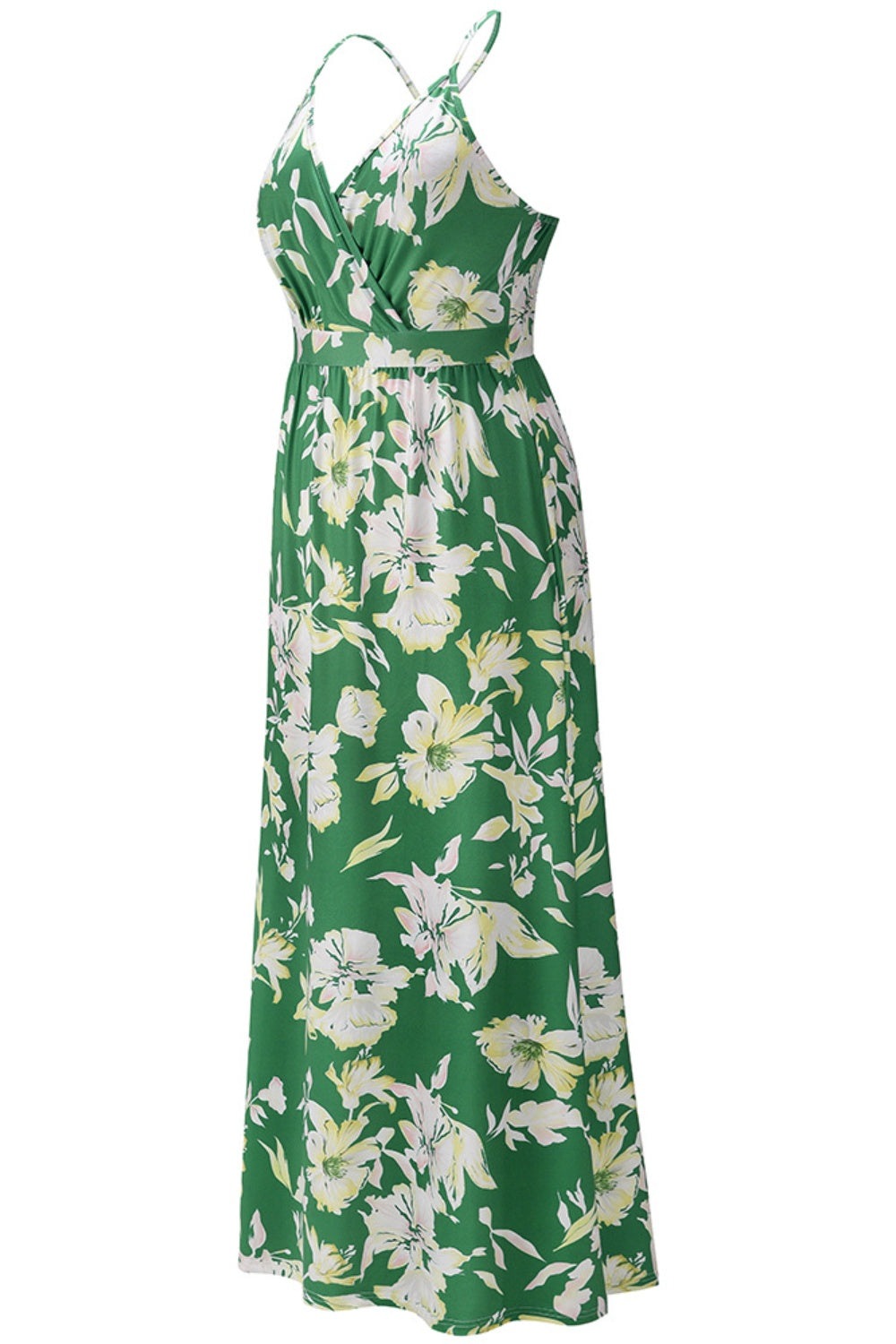 Crisscross Printed Surplice Cami Dress Women's Formal Sleeveless Dress