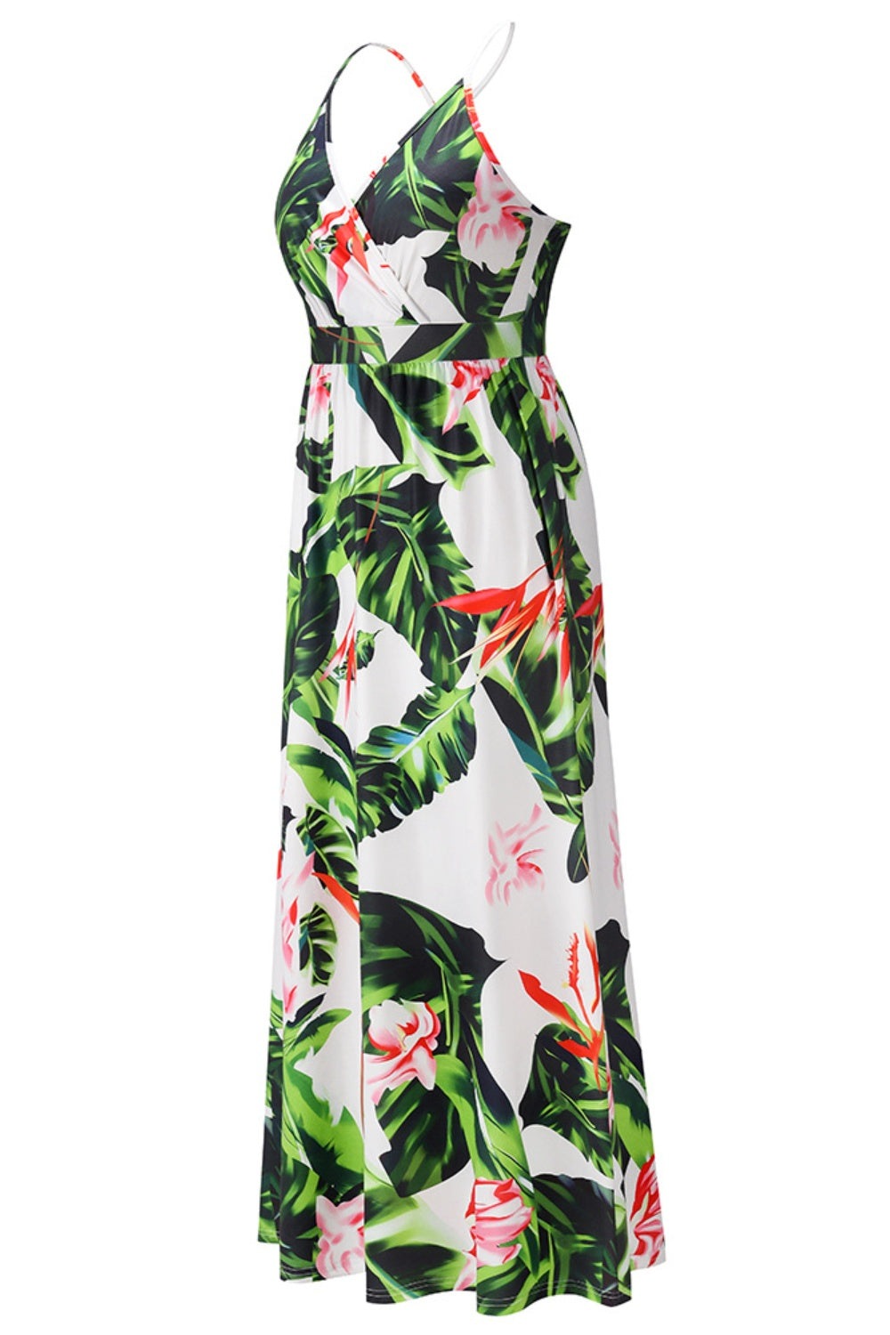 Crisscross Printed Surplice Cami Dress Women's Formal Sleeveless Dress