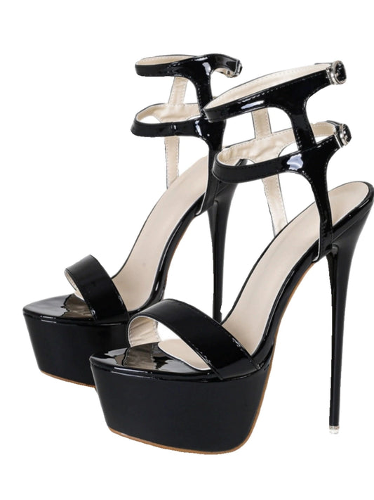 Cross Border Peep Toe Sexy Stiletto Heel Ins Sandals