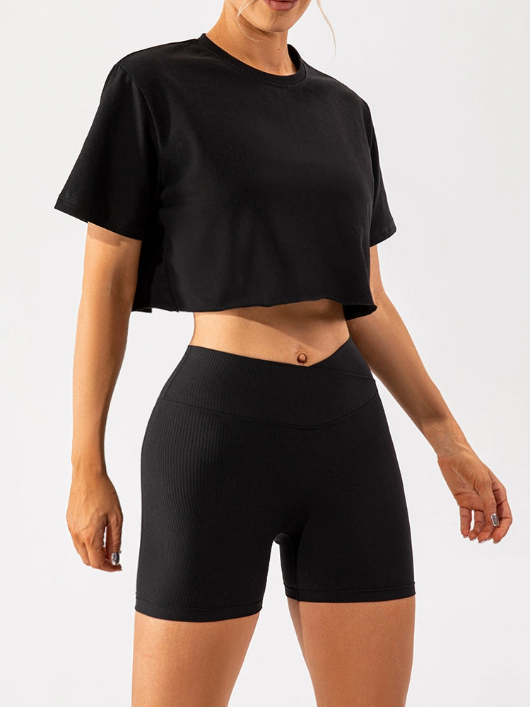 Cross Fitness Women's Outwear Seamless Tights V-Shaped Yoga Pants