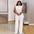 Elegant Solid Jumpsuits Women Sleeveless High Waist Wide Leg Rompers
