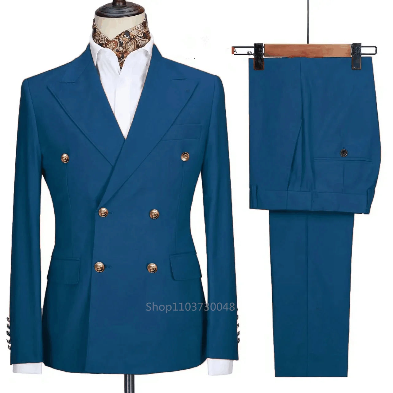 Elegant Two Piece Men's Suits, Double Breasted Blazer Outfits, Tuxedos