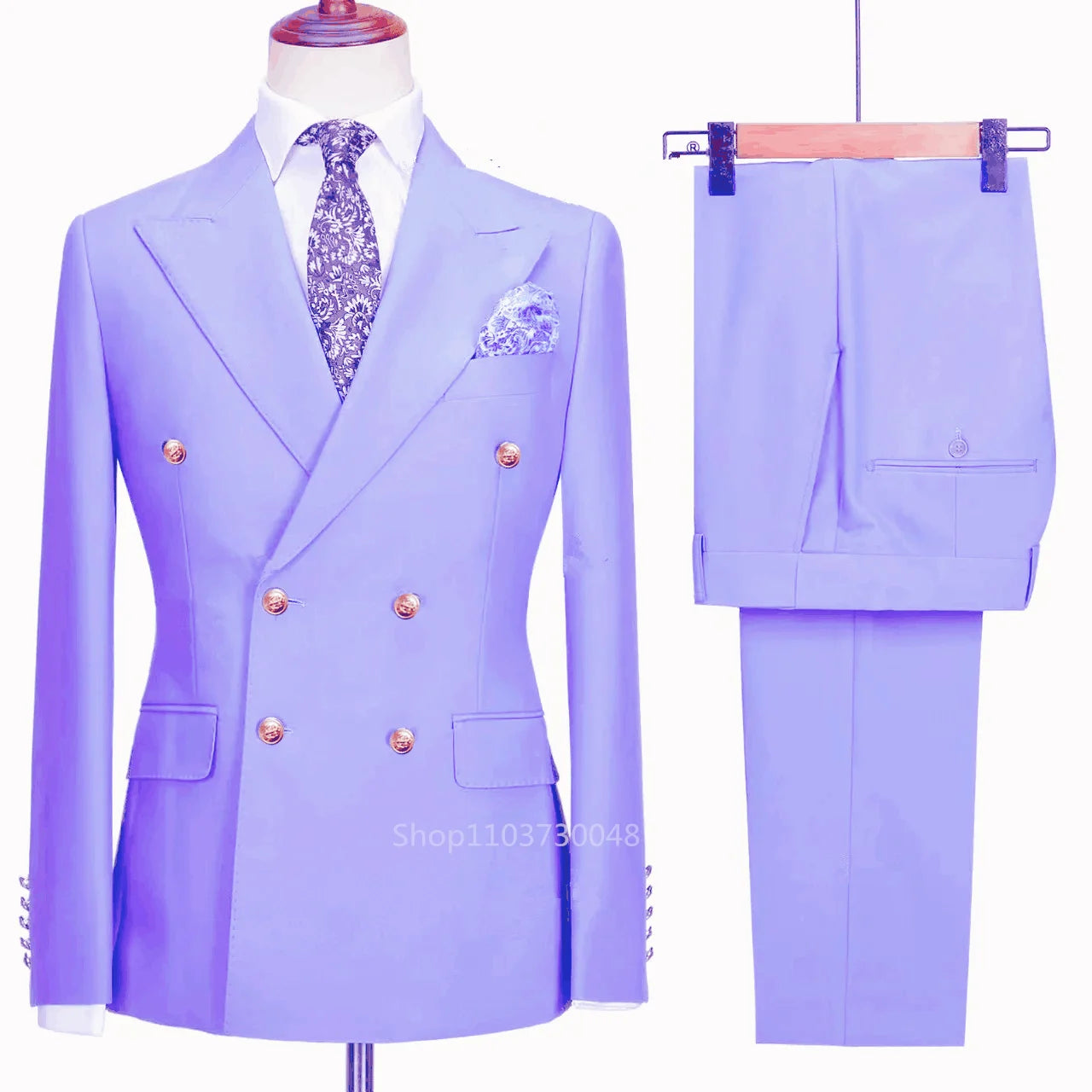 Elegant Two Piece Men's Suits, Double Breasted Blazer Outfits, Tuxedos