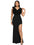 Elegant Women Ruffles V Neck Asymmetric Split Slim Mermaid Dress Sexy