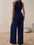 Elegant & classic Tied Surplice Sleeveless Wide Leg Jumpsuit