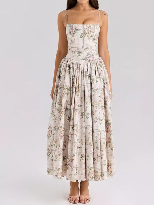 Floral dress on a white background