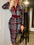Formal Notched Long Sleeve Wrap Ladies Business Casual Dress