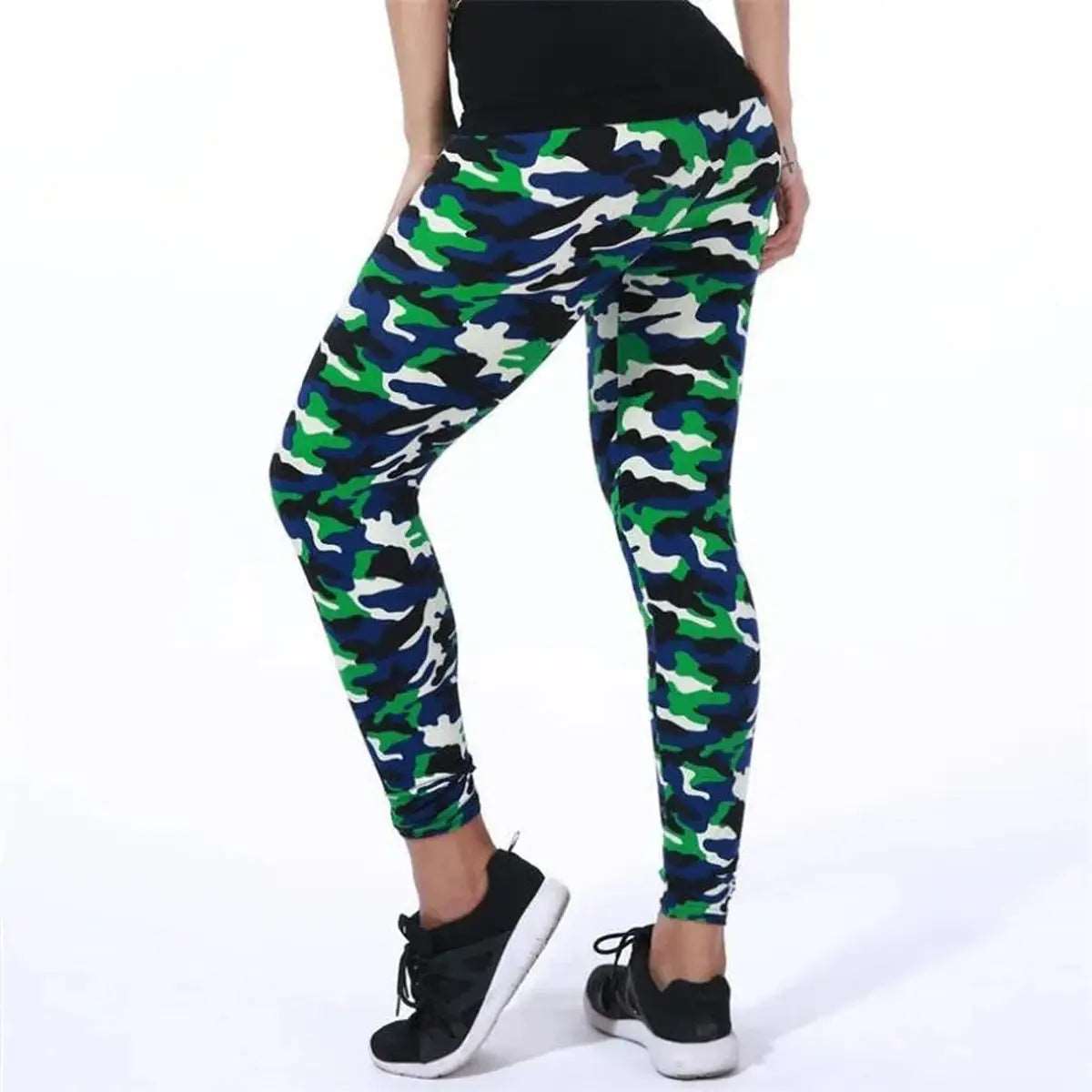 Camouflage Woman's Leggings Slim Stretch Yoga Trouser