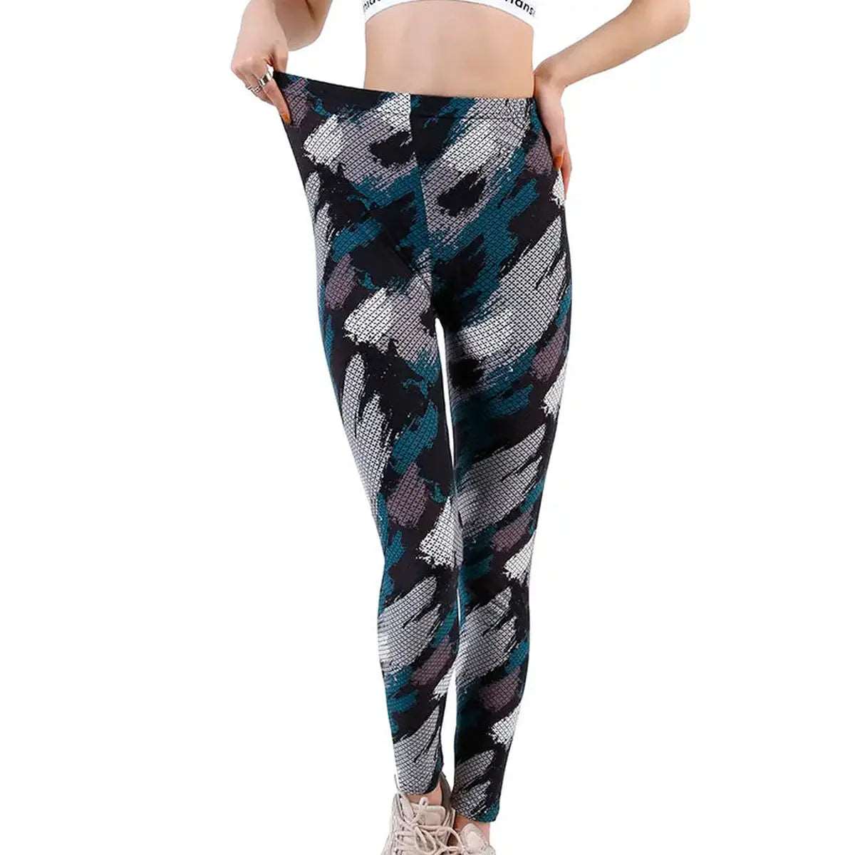Camouflage Woman's Leggings Slim Stretch Yoga Trouser