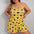 Heart Print Plus Size  Women's Pajama Set Sleeveless Crop Top & Shorts
