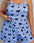 Heart Print Plus Size  Women's Pajama Set Sleeveless Crop Top & Shorts