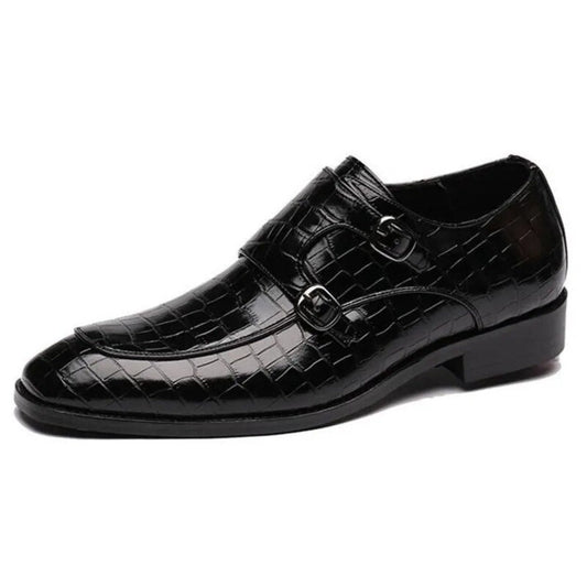 Men's Buckle Crocodile Grain Casual Wedding Party Shoes