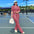 Knitted Casual Tracksuit for Women Two Piece Set Sporty Fitness Stripe
