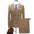 Men's Fashion Business Elegant Casual Gentleman Double Breasted  Suit