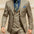 Men's Solid Color Suit - Light Business Elegant Wedding Suit Set - 3pcs