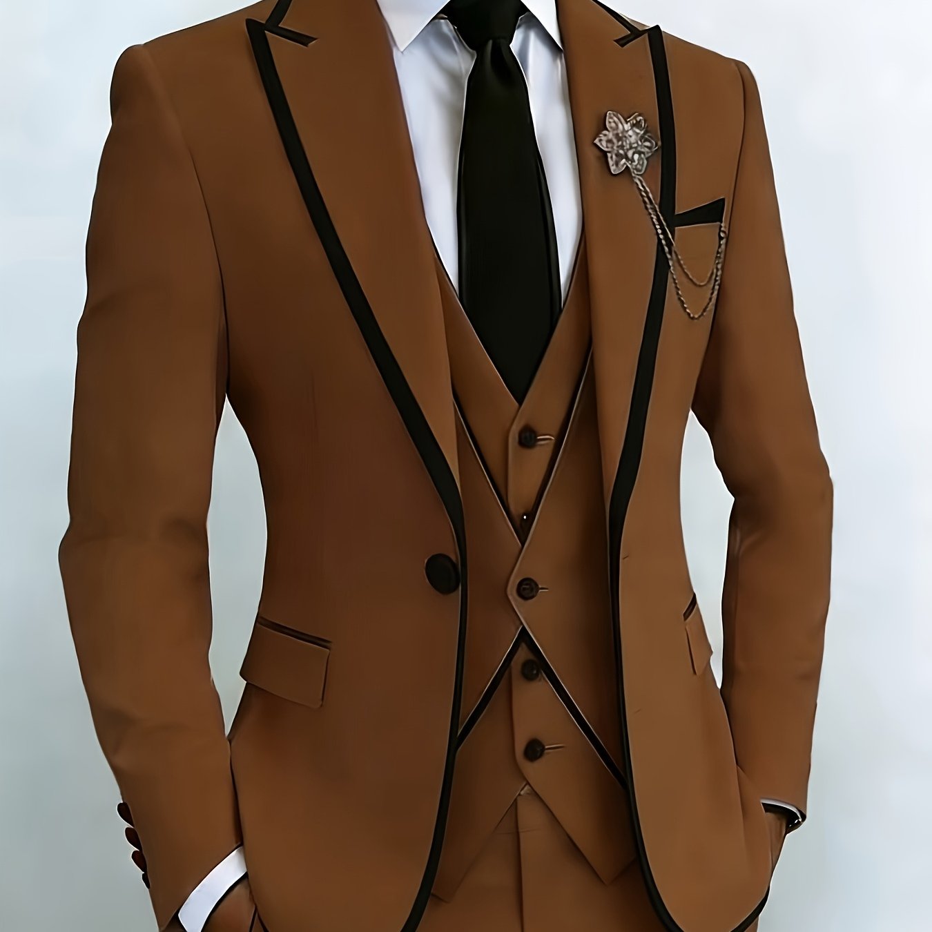 New Men's Suit 3pcs Set, with Exquisite Design And Elegant Classic Cut