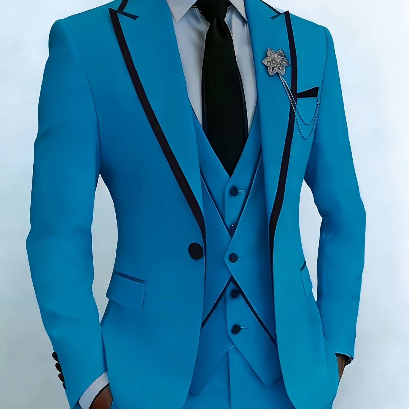 New Men's Suit 3pcs Set, with Exquisite Design And Elegant Classic Cut