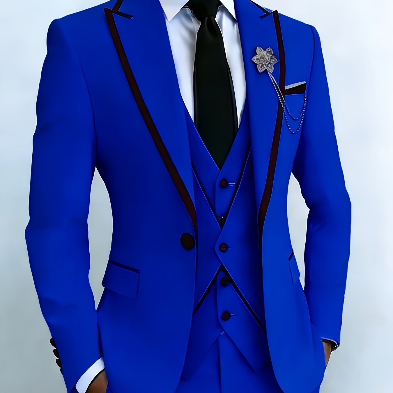 New Men's Suit 3pcs Set, with Exquisite Design And Elegant Classic Cut