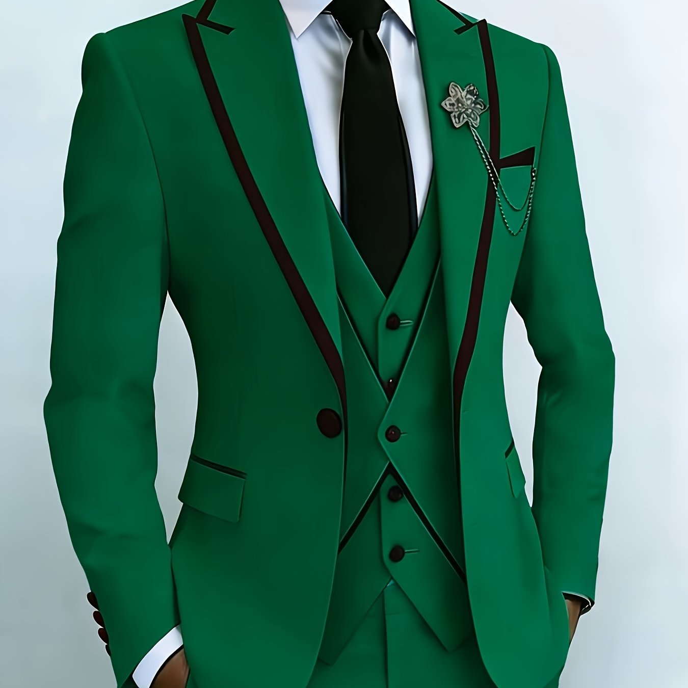 New Men's Suit 3pcs Set, with Exquisite Design And Elegant Classic Cut