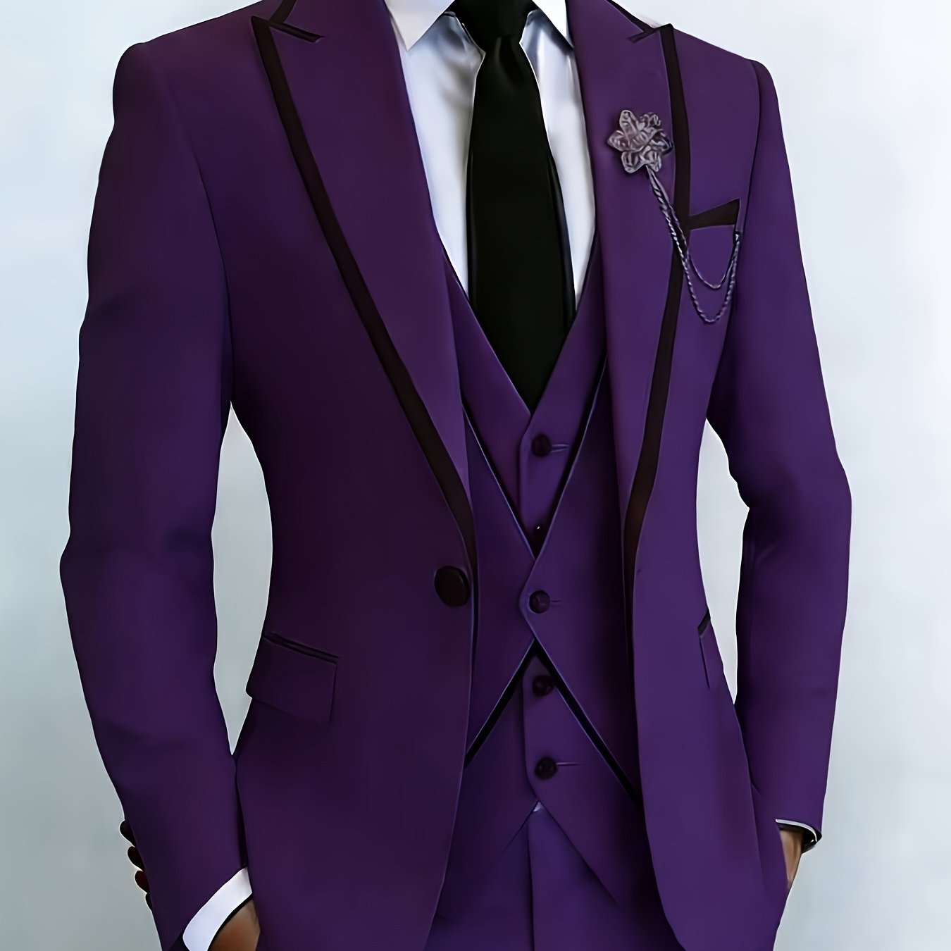 New Men's Suit 3pcs Set, with Exquisite Design And Elegant Classic Cut