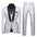 Men's Business Dress Wedding Best Man Jacquard Suit Three-piece Set Cross-border Suit