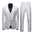 Men's Business Dress Wedding Best Man Jacquard Suit Three-piece Set Cross-border Suit