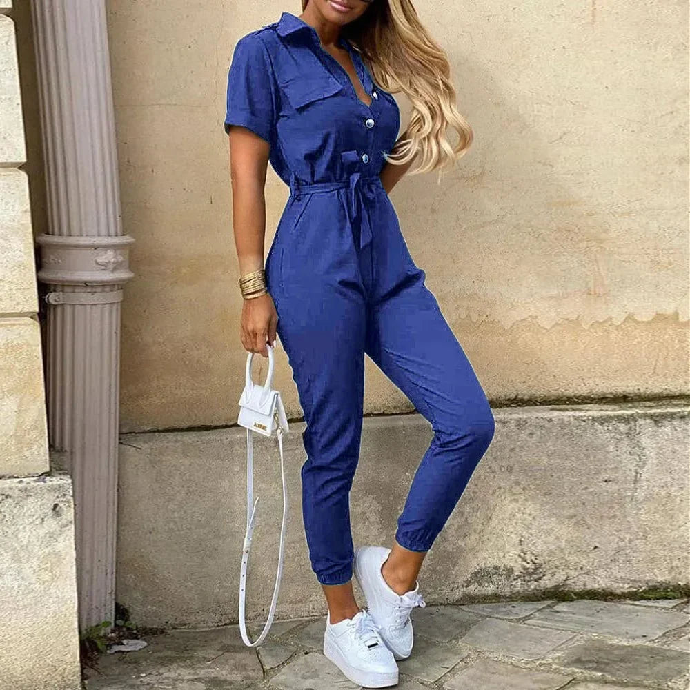 One Piece Bodysuit Chic and Elegant Long Jumpsuits Overalls for Women
