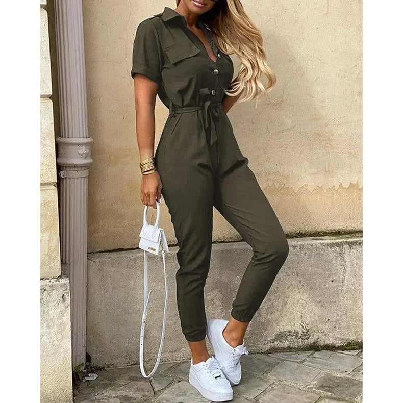 One Piece Bodysuit Chic and Elegant Long Jumpsuits Overalls for Women