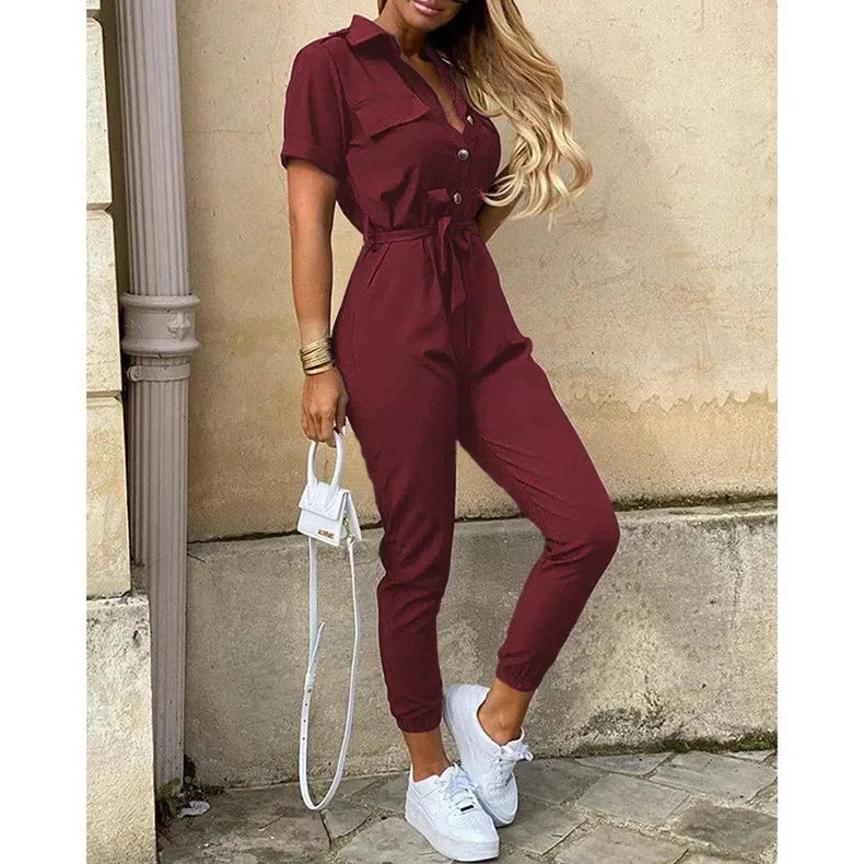One Piece Bodysuit Chic and Elegant Long Jumpsuits Overalls for Women