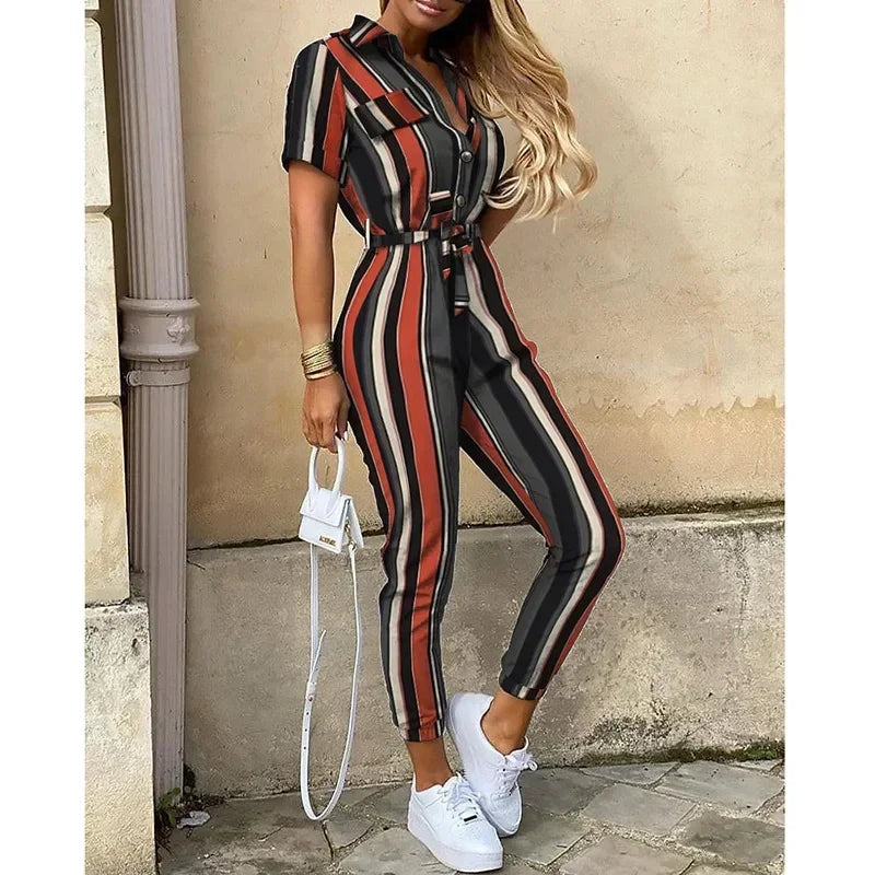 One Piece Bodysuit Chic and Elegant Long Jumpsuits Overalls for Women